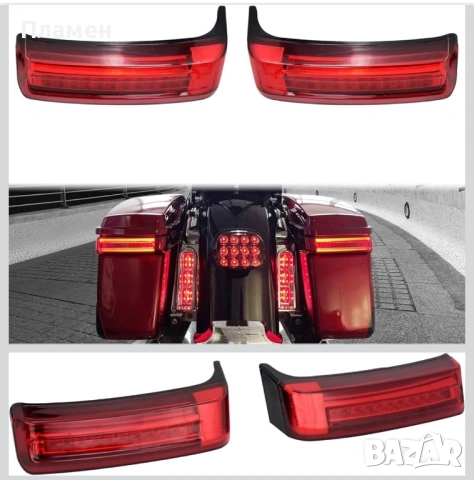 LED Стопове и Мигачи за Куфари Harley Touring 97-13 Red Lens