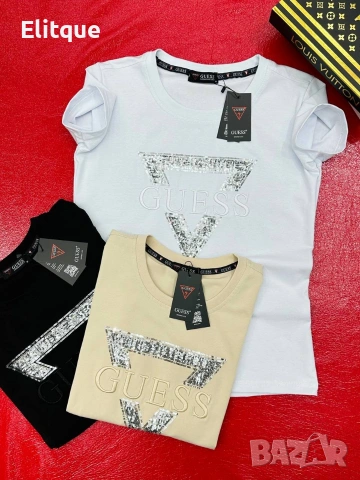 дамски премиум тениски (Karl Lagerfeld, Guess, Hugo, Tommy Hilfiger), снимка 2 - Тениски - 54599575