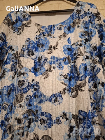 СТРАХОТНА БЛУЗА С ДАНТЕЛА 2XL-3XL, снимка 2 - Туники - 55166889