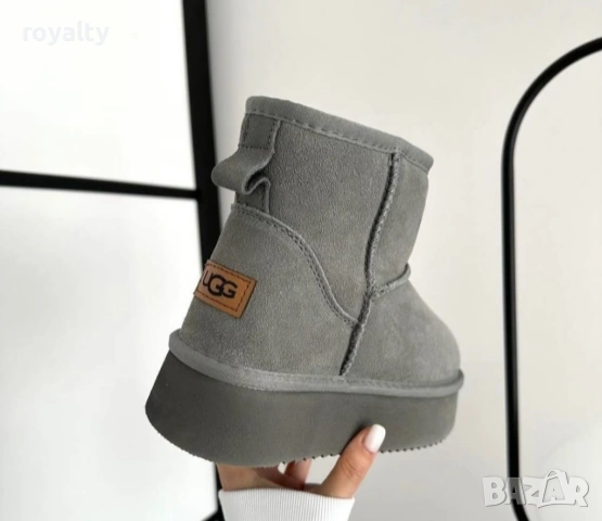 UGG Нови Сиви Дамски Боти с Кутия ЮДжиДжи , снимка 3 - Дамски боти - 54397389