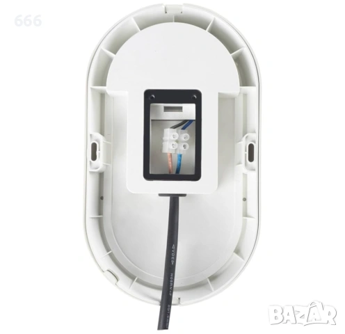 18 W LED 4000 K IP65 Овална стенна лампа с бяла рамка за вътрешна и външна употреба, снимка 8 - Други - 54011464