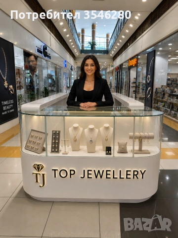 Луксозен дизайнерски Mall Kiosk за бижутерия, часовници и премиум аксесоари 