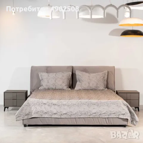 Разпродажба! Луксозна сива спалня , снимка 2 - Спални и легла - 55475382