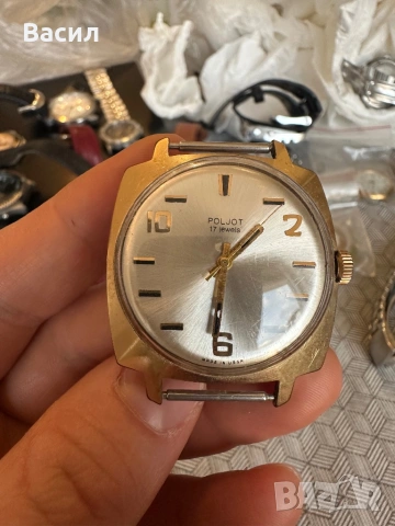 Полет, Poljot позлатен СССР, снимка 2 - Мъжки - 54257183