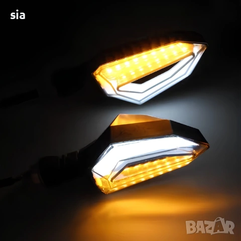 Диодни LED мигачи и дневни светлини за мотор, скутер, снимка 3 - Аксесоари и консумативи - 32123151
