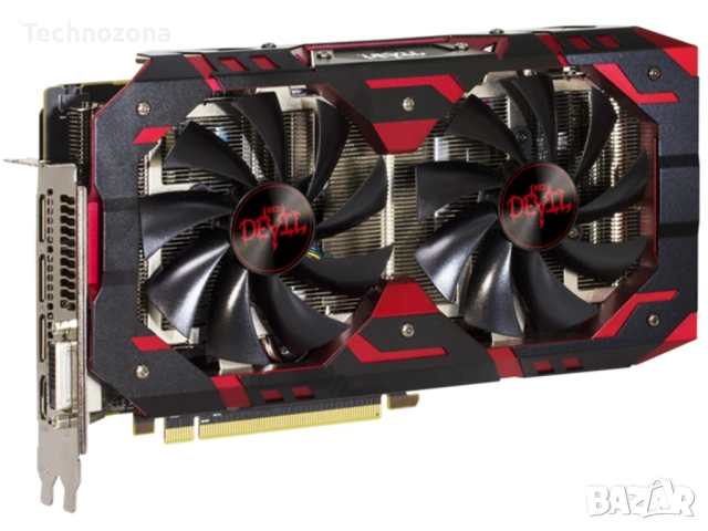 PowerColor RX 580 Red Devil 8GB AMD Radeon RX580 OC Видео карта игри, снимка 2 - Видеокарти - 54946259