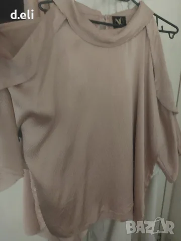 MU Danmark Size L Коприна и Custommade Original Size M-L 100% Коприна Страхотен топ, снимка 4 - Ризи - 53186097