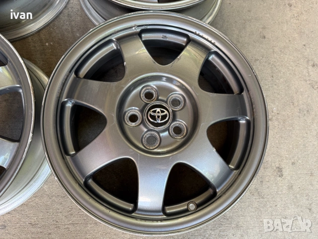 4 бр. оригинални алуминиеви джанти Toyota 16 цола 5x100 , централен отвор 54.1, ET45, 6J, снимка 3 - Гуми и джанти - 55232665