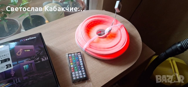 Продавам лед гумена неонова лента RGB с управление от дистанционно и приложение на телефона ., снимка 4 - Лед осветление - 55014024
