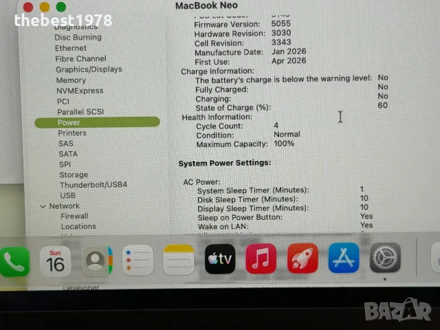 НОВ! MacBook NEO Citrus`512GB SSD/6-Core CPU/5-Core GPU/Гаранция 32 Месеца, снимка 8 - Лаптопи за работа - 55686423