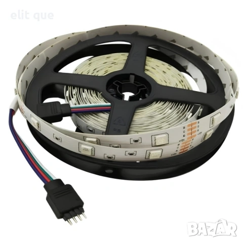 RGB LED лента 5 метра с дистанционно управление – водоустойчива, с 20 цвята и светлинни ефекти, снимка 3 - Други - 55043613