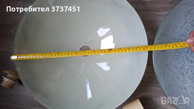 Лампа - 2 стъклени пендели, снимка 5 - Лампи за таван - 55192559