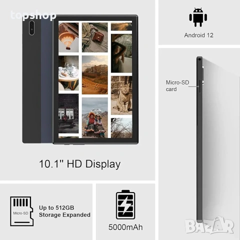 Чисто Нов Запечатан 2 в 1  Смарт Таблет / Лаптоп AWOW 10.1 Инча FHD 8-Ядрен 4GB RAM 64GB с Магнитна, снимка 5 - Лаптопи за дома - 54984900
