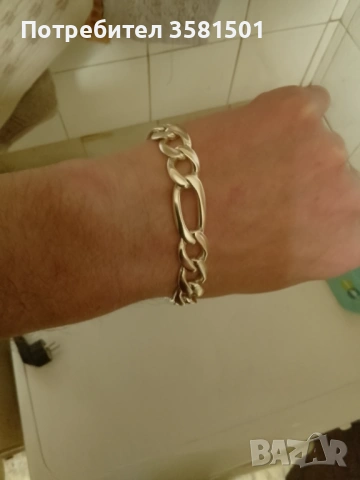 Сребърна Гривна Картйе-47грама., снимка 3 - Гривни - 54034973