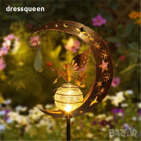 4980 Градинска LED лампа „Лунна фея“ – Слънчева енергия за вълшебни нощи на открито, снимка 6 - Градински мебели, декорация  - 54065995