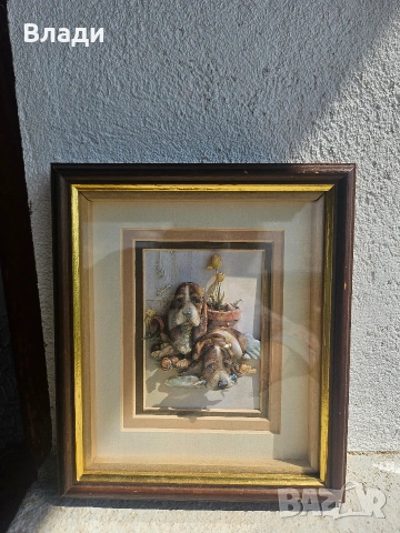 3д картина кученца 18х20см., снимка 2 - Други животни - 54616360