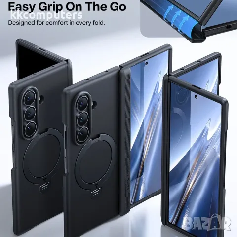 TORRAS Ostand Q3 Spin Series за Samsung Galaxy Z Fold8 Ultra Магнитен PC TPU Калъф с 360° Въртяща Ст, снимка 9 - Калъфи, кейсове - 55612817