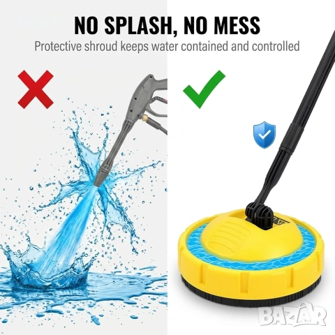 Ротационна приставка за водоструйка Karcher – за почистване на тераса и двор, 58 см, снимка 4 - Парочистачки и Водоструйки - 55011502