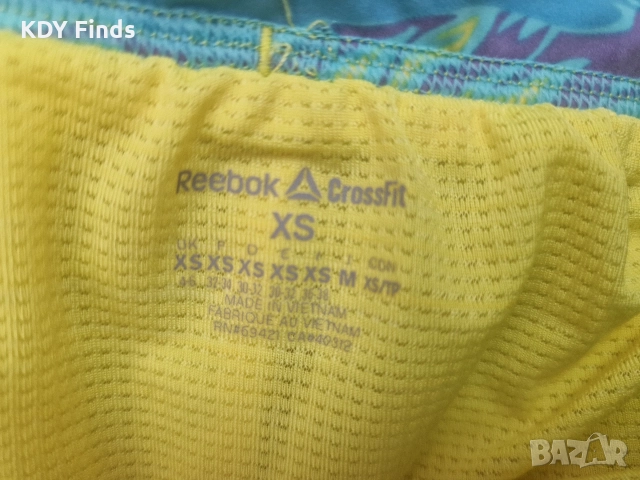 Reebok CrossFit дамски жълти шорти xs, снимка 5 - Къси панталони и бермуди - 55310150