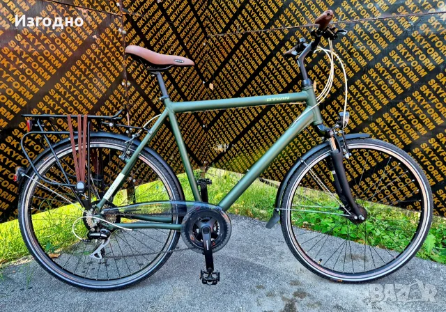 Градски-трекинг велосипед Btwin Hoprider 500