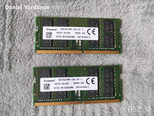 2 x 16GB DDR4 RAM (SDRAM) Kingston 3200 MHz (PC4-25600)