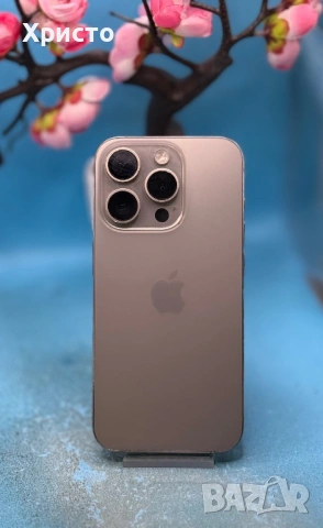 Apple iPhone 15 Pro, 128GB, 5G, Natural Titanium  , снимка 4 - Apple iPhone - 54308531