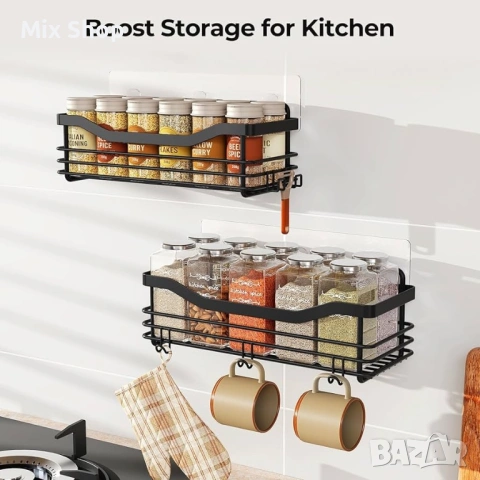 Нов Душ рафт от неръждаема стомана, без пробиване, самозалепващ се, за баня, шампоан, балсам, снимка 8 - Други стоки за дома - 54204638