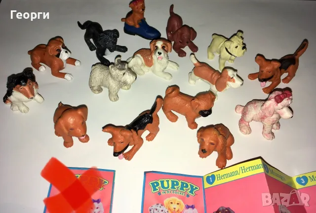 Лот Puppy In My Pocket MEG 1995 г. кученца в джоба с листче., снимка 2 - Фигурки - 55537158