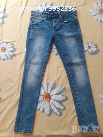 Мъжки маркови дънки, размер 31/32 M без забележки, като нови !! Модела е"skinny"ластичен !!!, снимка 11 - Дънки - 55623455
