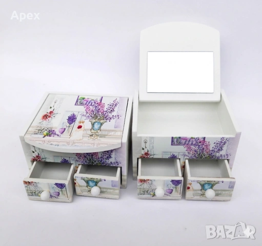 Кутия за Бижута.Подаръчна Дървена Kутия за Bижута. Винтидж Органайзер за Bижута. Кутии за Бужъта.