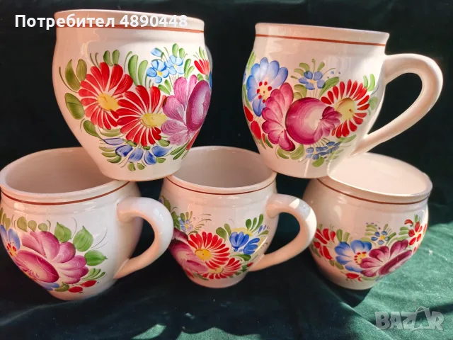 Ръчно изрисувана чешка керамика(Chodská keramika buclák) 