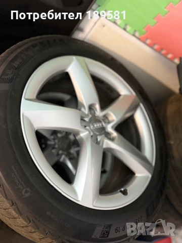 Джанти с чисто нови зимни гуми michelin alpin pilot 5 performance 19 цола за Ауди , снимка 4 - Гуми и джанти - 54022188