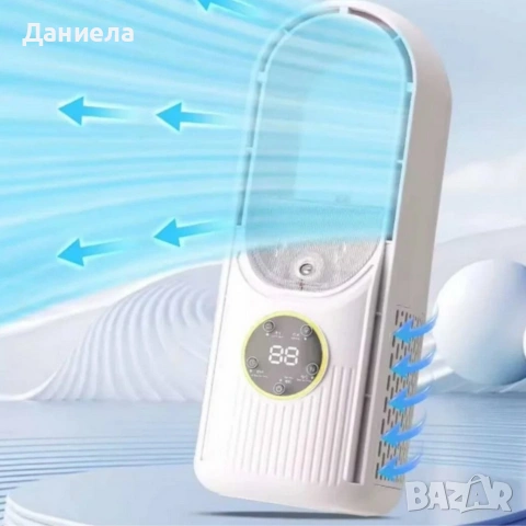 Air Multiplier 3-в-1 – Компактен USB вентилатор с овлажнител, пречиствател на въздух и LED светлина, снимка 13 - Вентилатори - 54710716