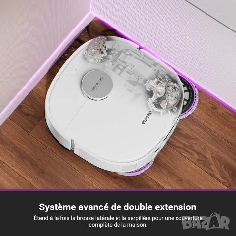 Прахосмукачка Робот Eureka J15 Max Ultra Сухо и Мокро Почистване 22000 Pa, Измиване с 80°C, Станция), снимка 5 - Прахосмукачки - 55235908