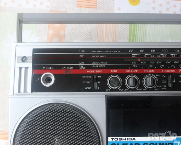 TOSHIBA RT-70S радио-касетофон, снимка 7 - Радиокасетофони, транзистори - 54726549