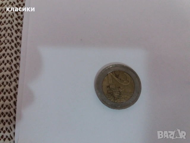 Монета от 2 евро Италия 2000г. , снимка 2 - Нумизматика и бонистика - 55128583