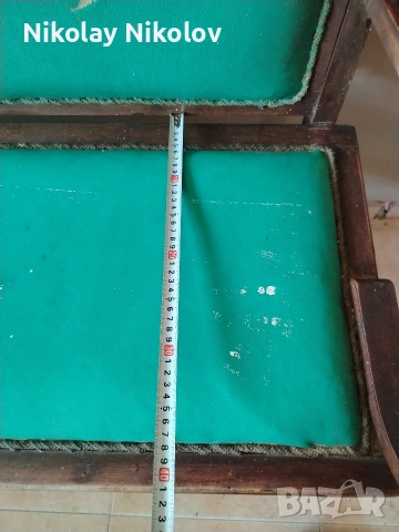 дървено ретро канапе с кожена дамаска, снимка 17 - Антикварни и старинни предмети - 54016672