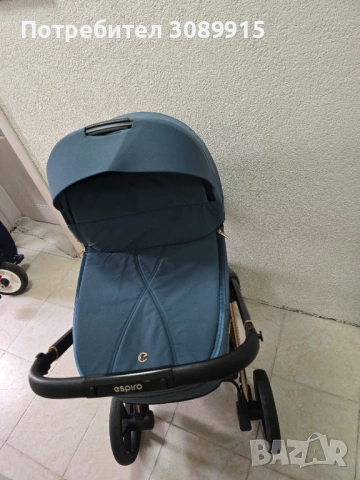 Бебешка количка Espiro Miloo Unique Saphir 2в1, снимка 8 - Детски колички - 54353600