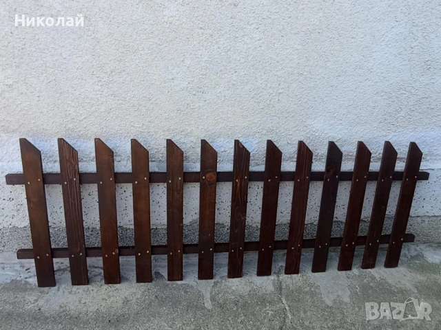 Декоративна дървена ограда за двор градина заведение детска площадка , дървени огради врата оградки, снимка 6 - Огради и мрежи - 54585121