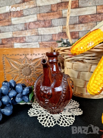 Българска керамична стомна , снимка 2 - Антикварни и старинни предмети - 53950938