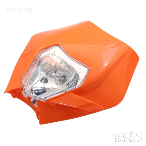 Универсална предна маска за мотор 12V 35W – Enduro, Cross, KTM Supermoto Street Fighter Naked 10100, снимка 5 - Друга електроника - 54657095