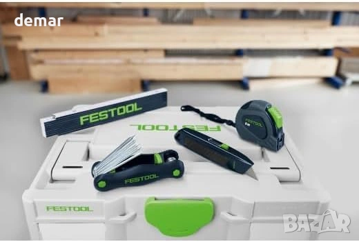 Дървена сгъваема мерна линия Festool - 2 метра, снимка 3 - Други стоки за дома - 54048245