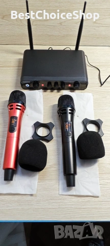 TONOR TW350 Безжични микрофони и приемник с XLR и 6.35 мм аудио интерфейс, 60м, караоке, сватба, DJ, снимка 3 - Микрофони - 55071007