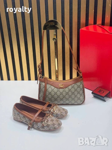 Gucci Нови Дамски Елегантни Обувки и Чанта Различни Цветове , снимка 5 - Чанти - 55252640