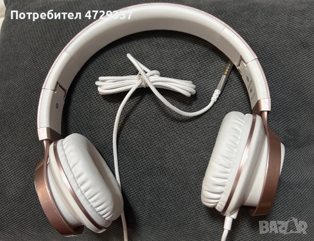 Нови Сгъваеми Слушалки AILIHEN C8 с Микрофон – Розово Злато, снимка 2 - Друга електроника - 54453059