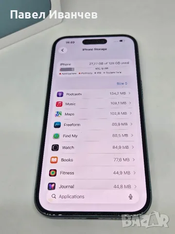 ГАРАНЦИЯ iPhone 16 Black 128GB 89% 465Цикъла, снимка 7 - Apple iPhone - 55683220