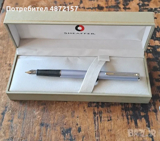 писалка Sheaffer Шефер Agio светъл люляк мат с перо размер M Германия, снимка 2 - Ученически пособия, канцеларски материали - 55577342