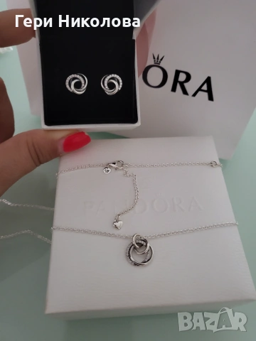 Сребърно колие PANDORA S925 ALE +КУТИЯ, снимка 2 - Колиета, медальони, синджири - 55273559