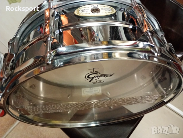 Pearl 14"x5,5" Sensitone Steel, снимка 5 - Ударни инструменти - 54156606