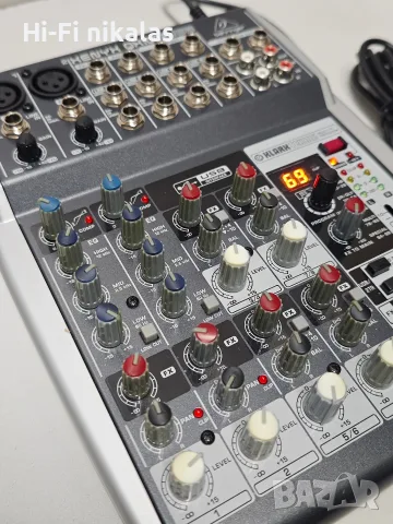 миксер смесител мишпулт процесор ефект BEHRINGER XENYX QX1002 USB Klark Teknik multi FX-processor, снимка 4 - Ресийвъри, усилватели, смесителни пултове - 55313624
